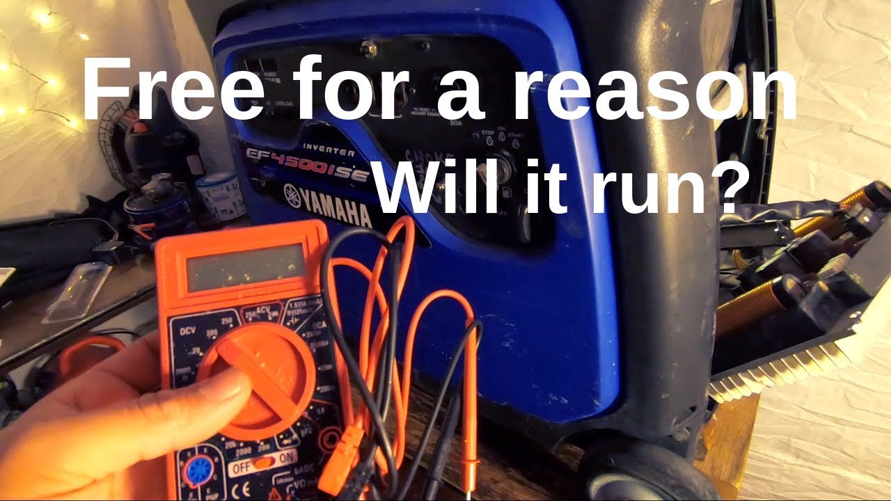 Yamaha EF4500ISE (No Power) Fix and Diagnostics - Will It run?