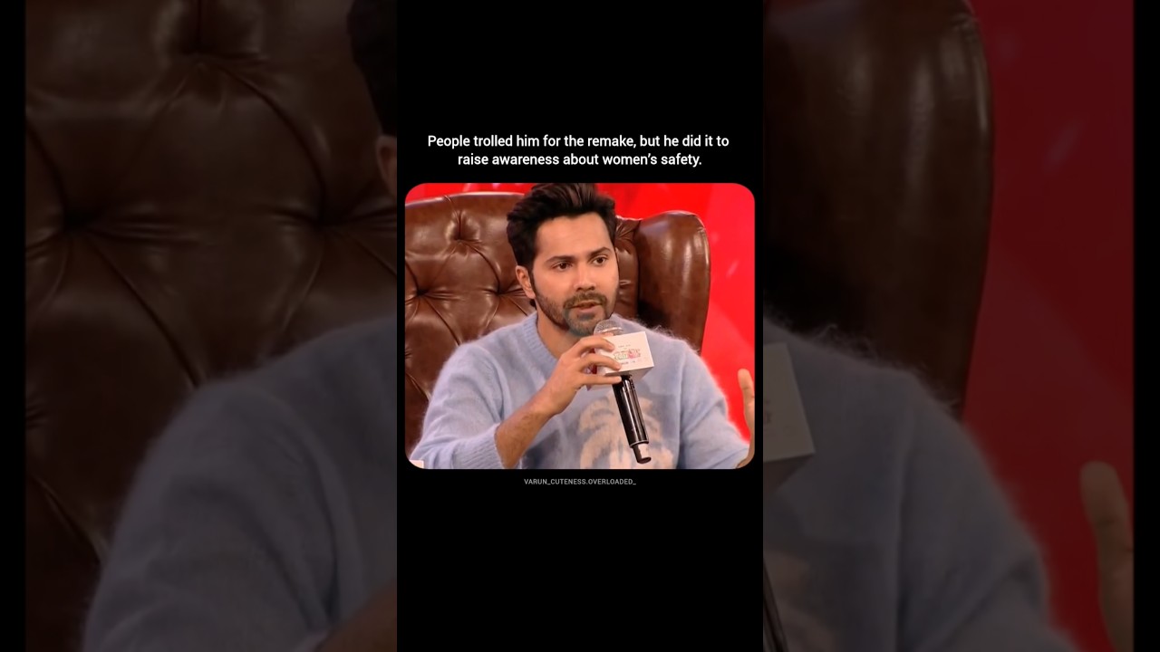 Varun Dhawan about women safety #varundhawan #bollywood #trending