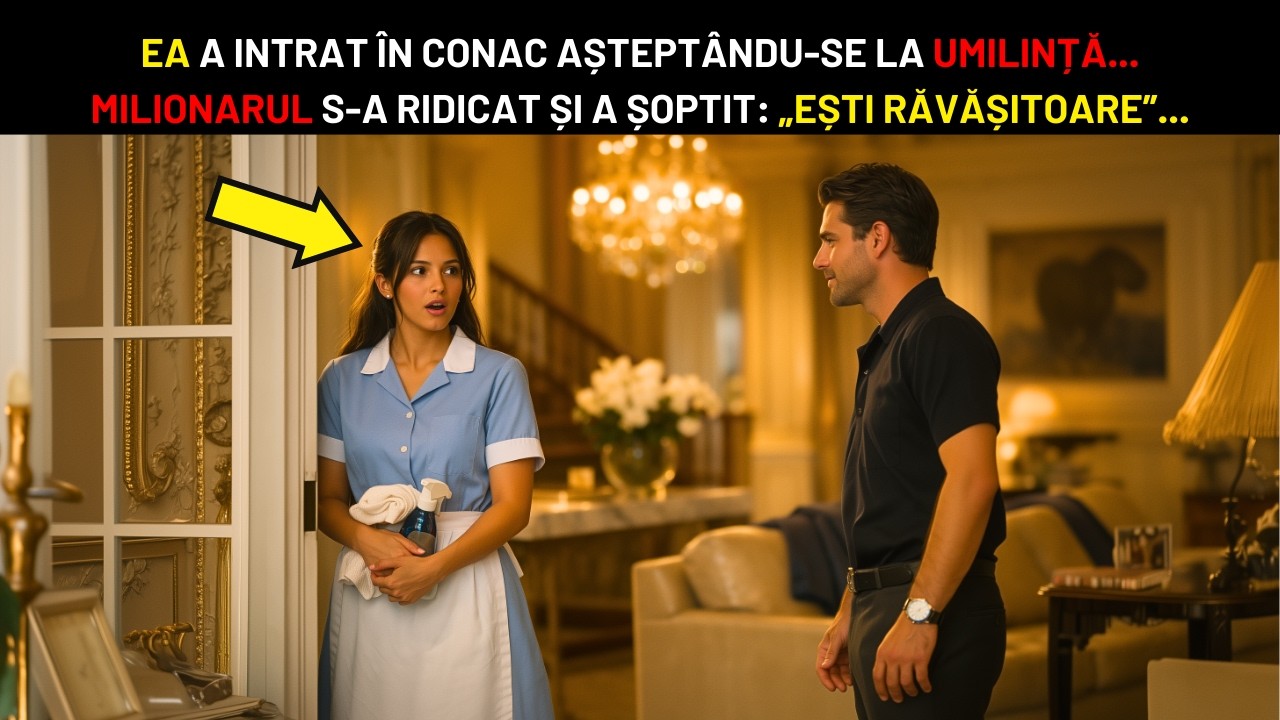 EA A INTRAT ÎN CONAC PREGĂTITĂ PENTRU UMILIRE...MILIONARUL S-A RIDICAT ȘI A ȘOPTIT: „EȘTI UIMITOARE”