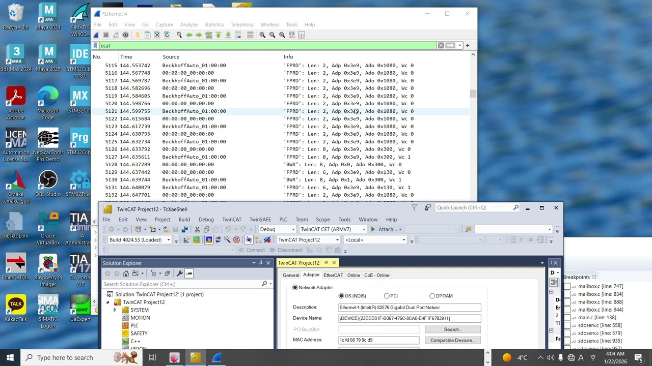 2026 01 22 TwinCAT Frame Analysis with XMC 4800