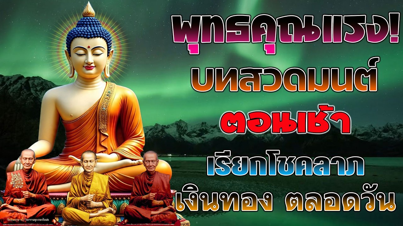 พุทธคุณแรง! บทสวดมนต์ตอนเช้า เรียกโชคลาภ เงินทอง ตลอดวัน🙏แค่เปิดฟัง เมื่อประตูเปิด โชคลาภเข้ามาทันที