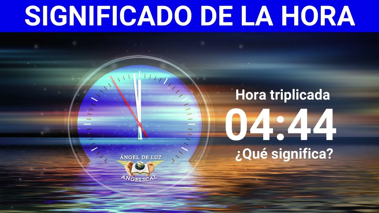 NUMEROLOGÍA🤍Significado de la HORA 04:44 🙏NUMERO  ANGELICAL