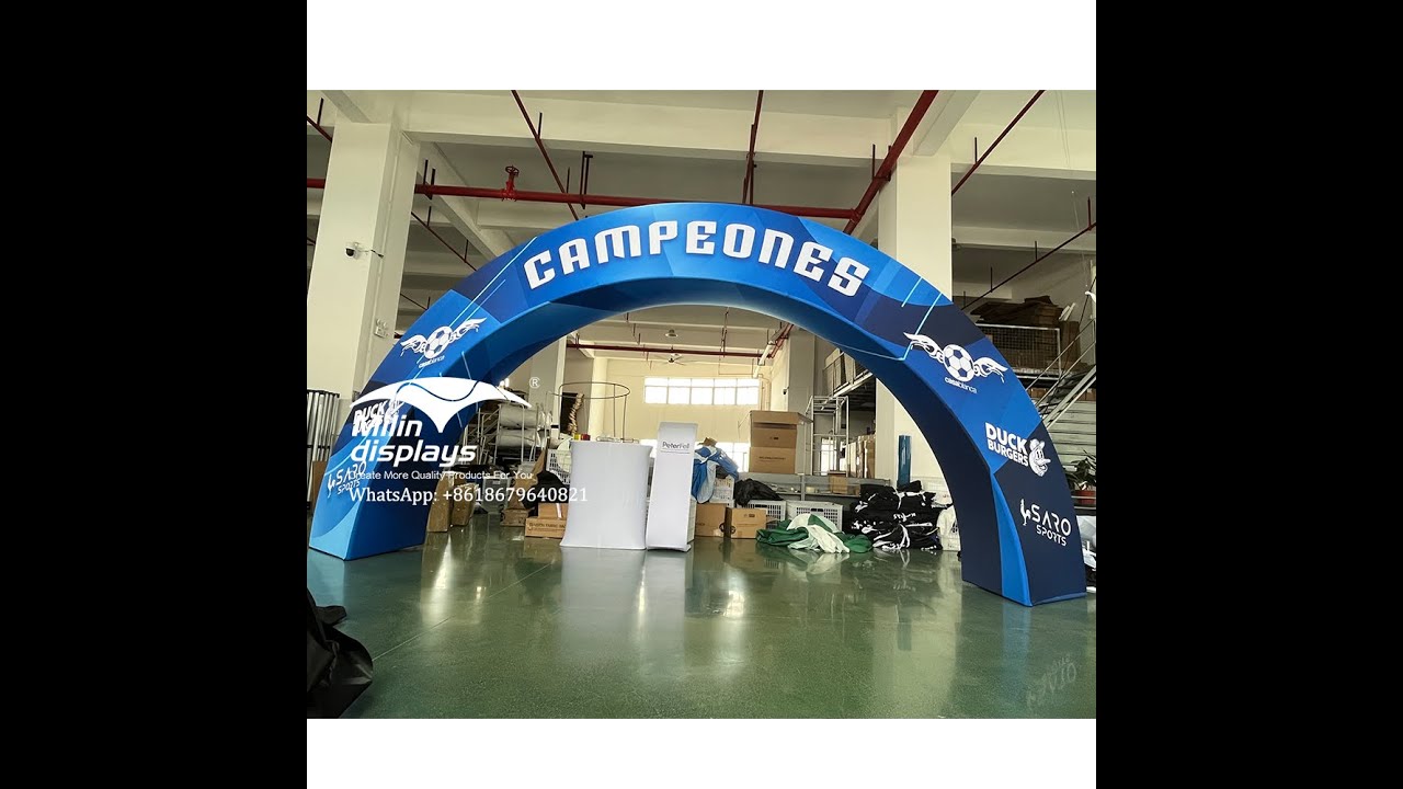 3D Triangular Archway Aluminum Tension Fabric Display Exhibition Trade Show Arch Stand