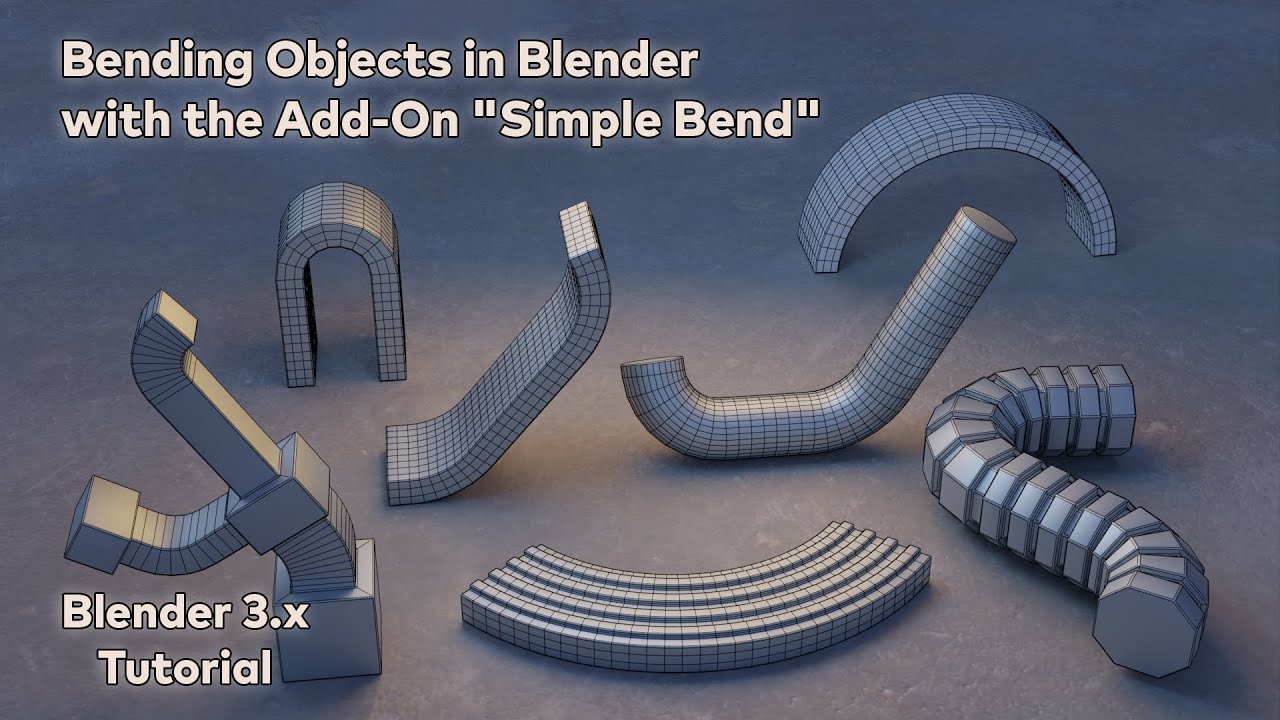 Bending Objects in Blender with the Add-On 