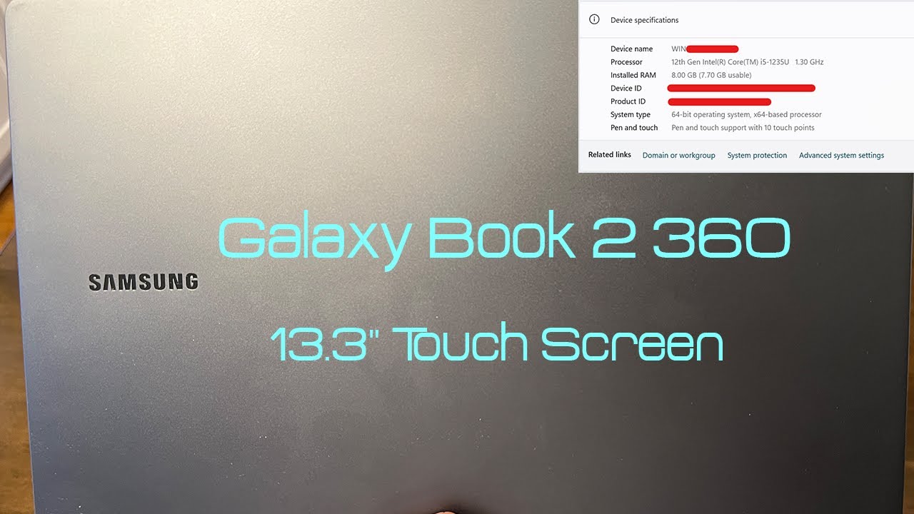 Samsung Galaxy Book 2 360 13.3 Inch Touch Screep Laptop - Quick Review