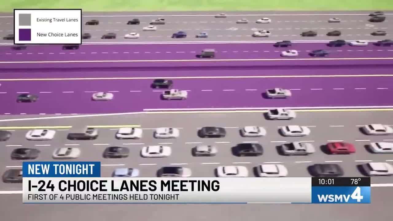 I-24 choice lanes meeting