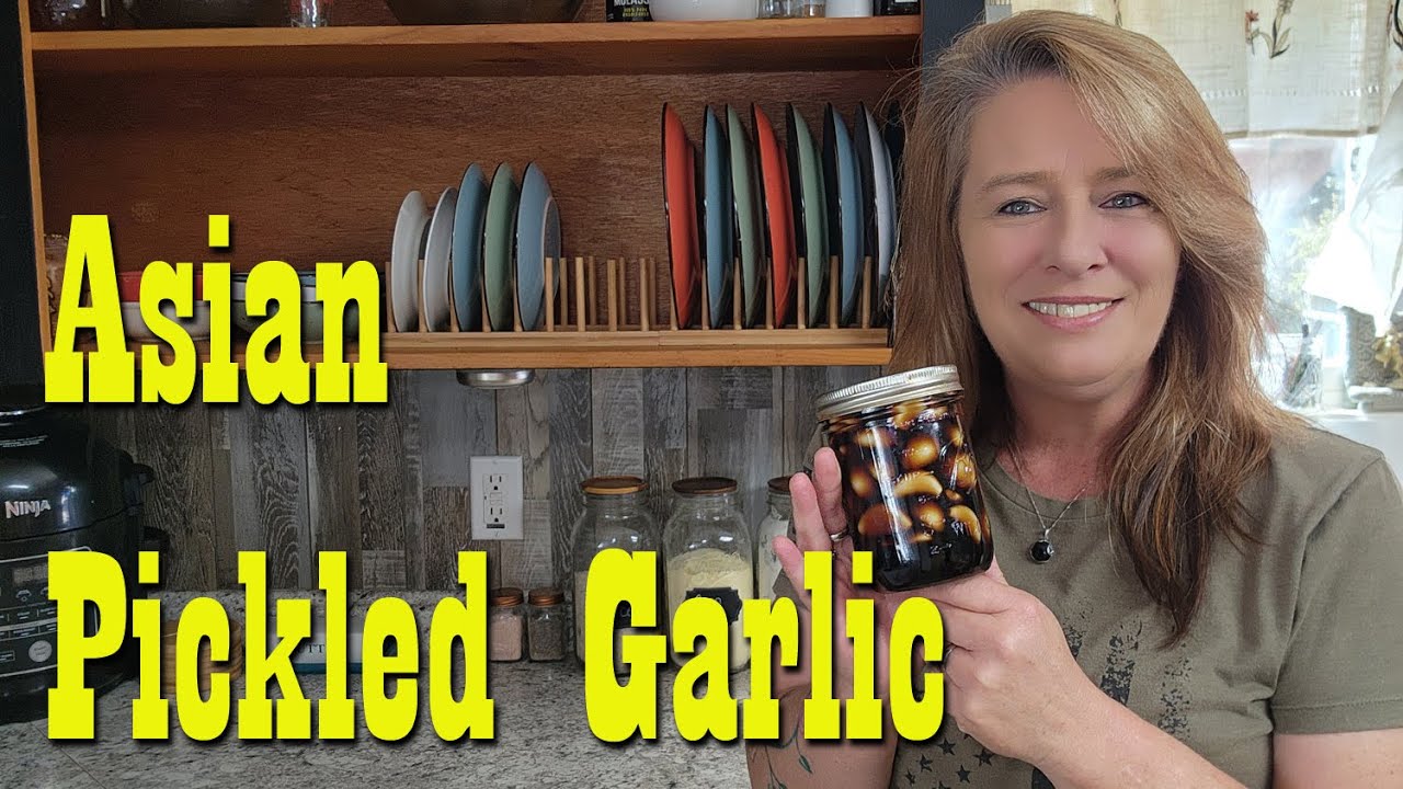 Asian Pickled Garlic Recipe ~ Simple preserving