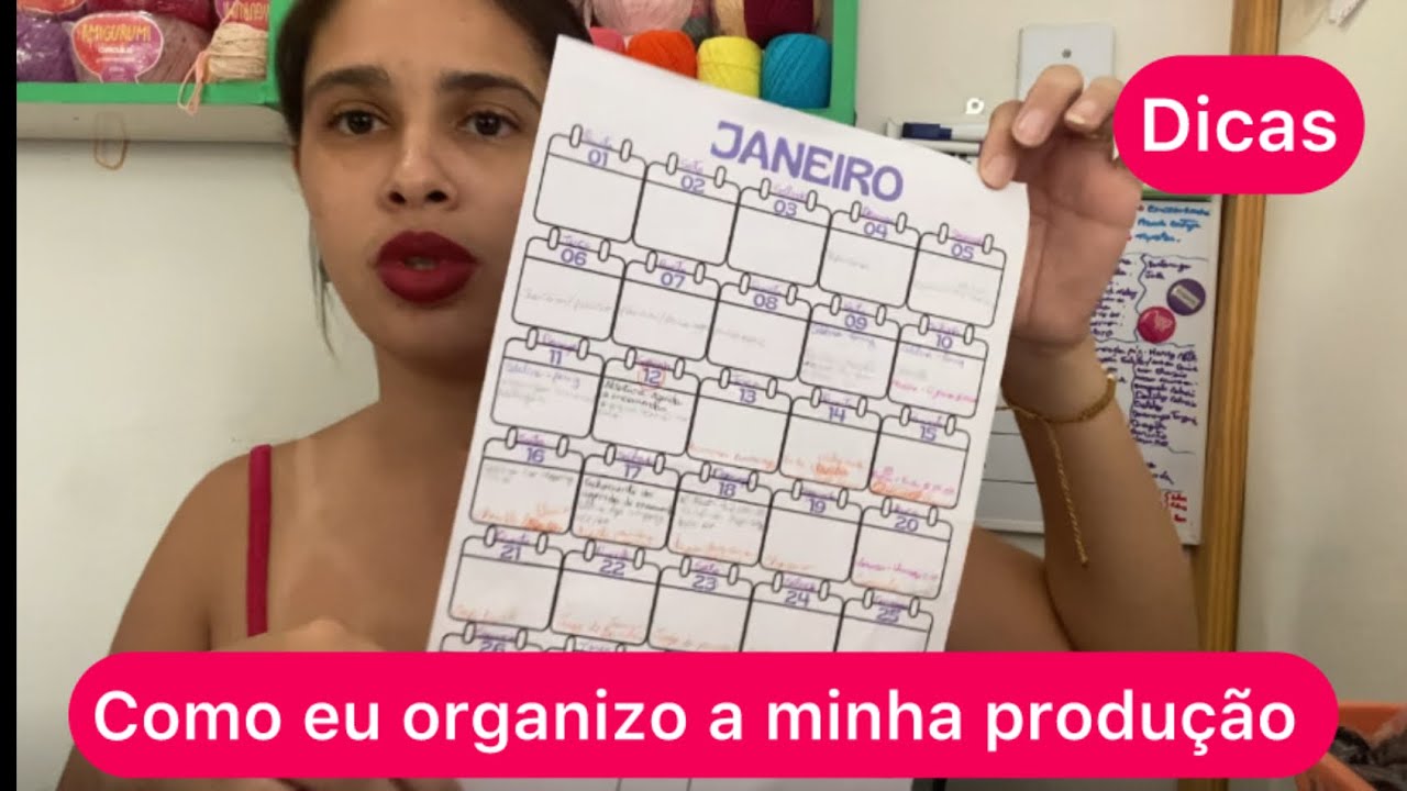 Dicas: como eu organizo a minha produção 
