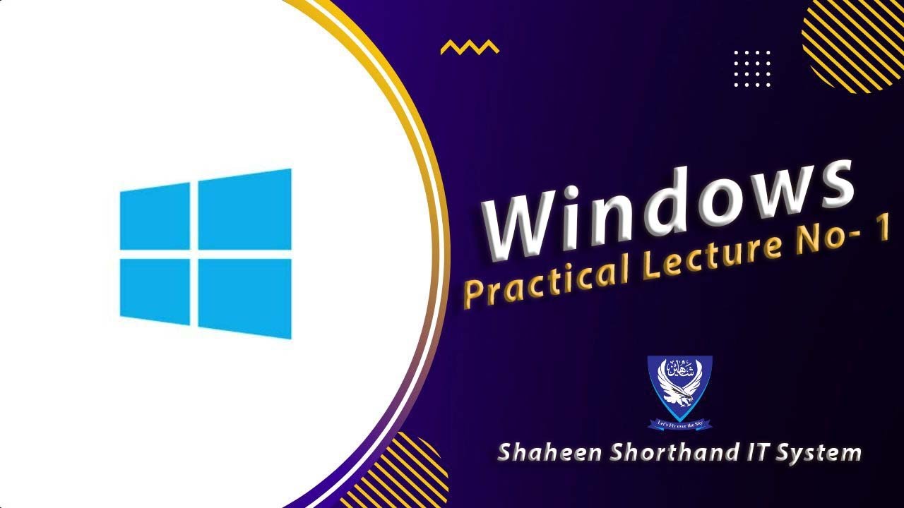 Shaheen Windows Practical Lecture No- 1 | Shaheen Shorthand System