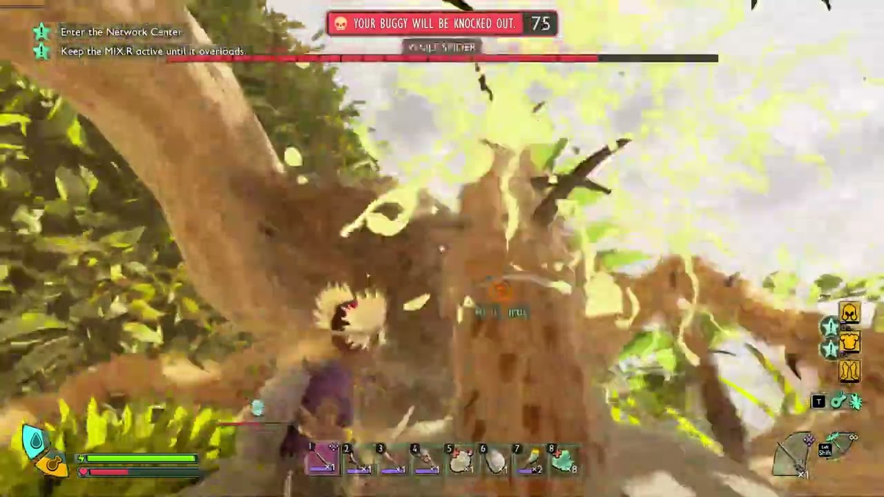 Grounded 2 - Co-op - Taking on the MIX-R and Killing Wolf Spiders