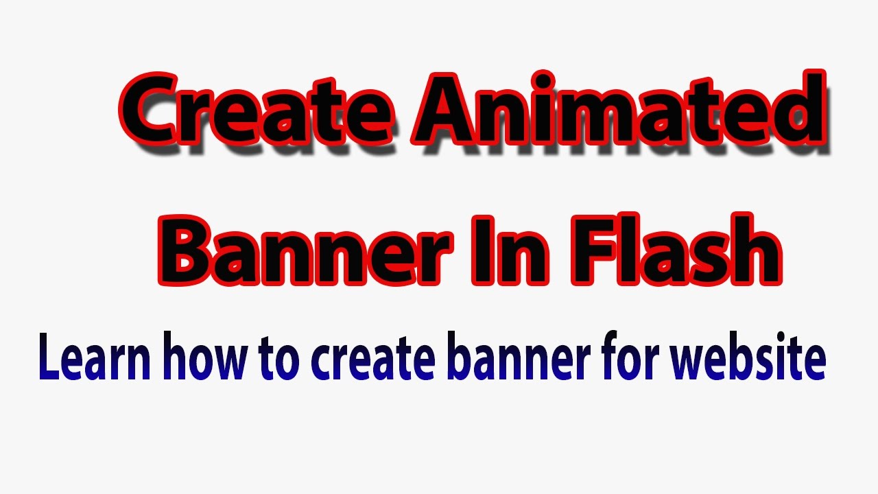 Create Animated Web banner in adobe flash professional