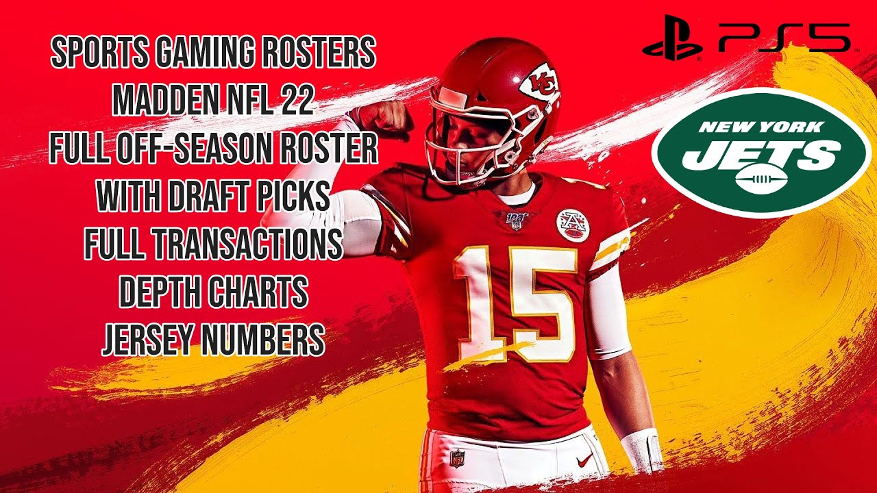 Madden NFL 22 - PS5 Off-Season Roster - New York Jets - All Picks, Depth Chart, Numbers