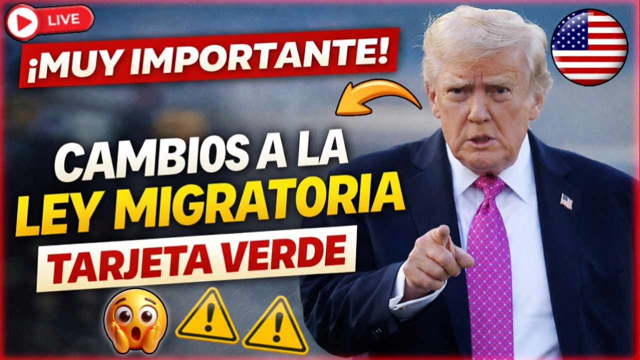 ¡RECIÉN APROBADA! Ley migratoria 2026 de EE. UU. para titulares de Green Card ¡Atención!