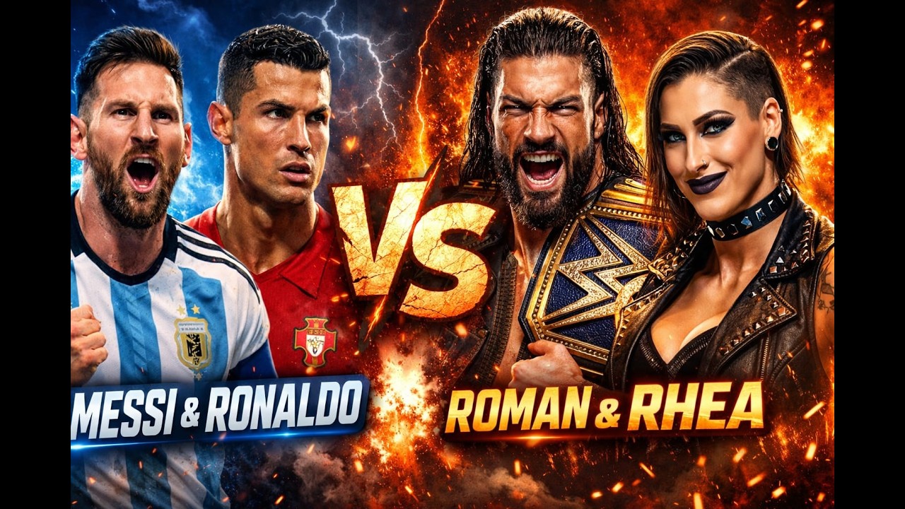 Ronaldo & Messi VS Roman & Rhea  | Live Match 10 Mar part- 1 #shortslive #CR7 #messi  #shortsfeeds