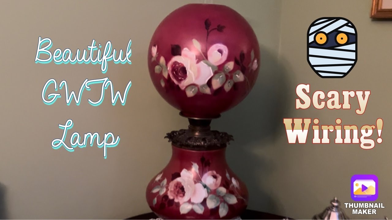 Disassembling a Gone With the Wind Lamp in Preparation for Re-wiring | Antique & Garden Showcase