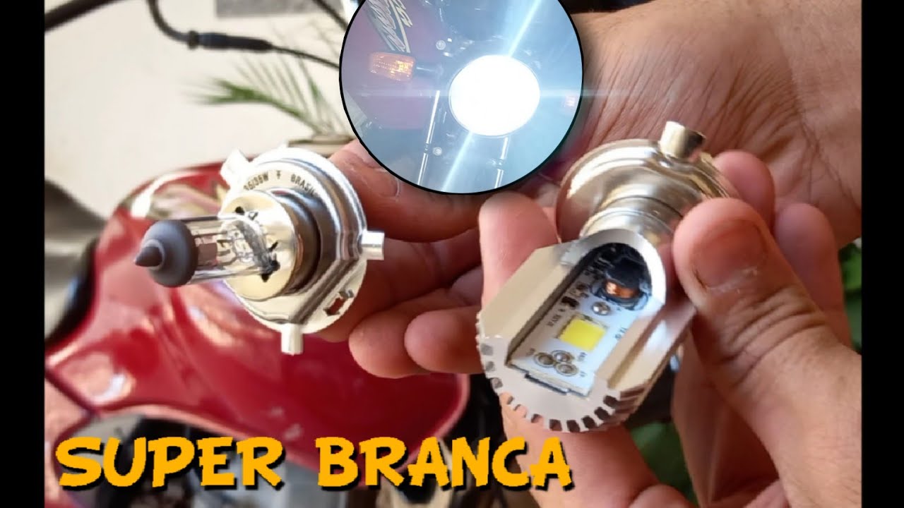 LAMPADA SUPER BRANCA NA TITAN 125cc  [ serginho031 ]