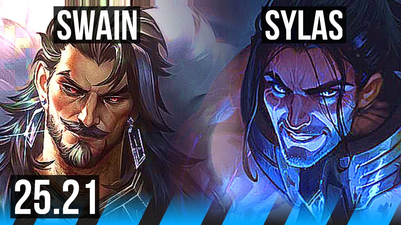 SWAIN vs SYLAS (MID) | 53k DMG, Legendary, 1000+ games | KR Master | 25.21