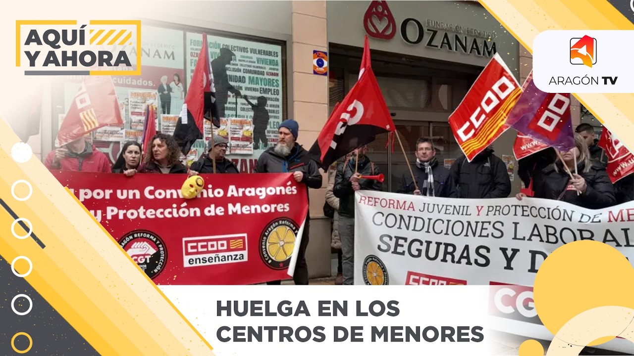 Huelga en los centros de menores en Aragón