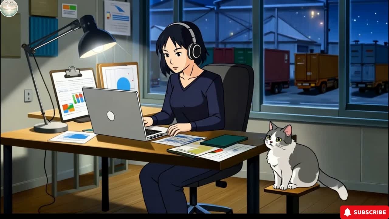 Late-Night Strategy Mode 🚚 Industrial Lofi for Supply Chain & Productivity