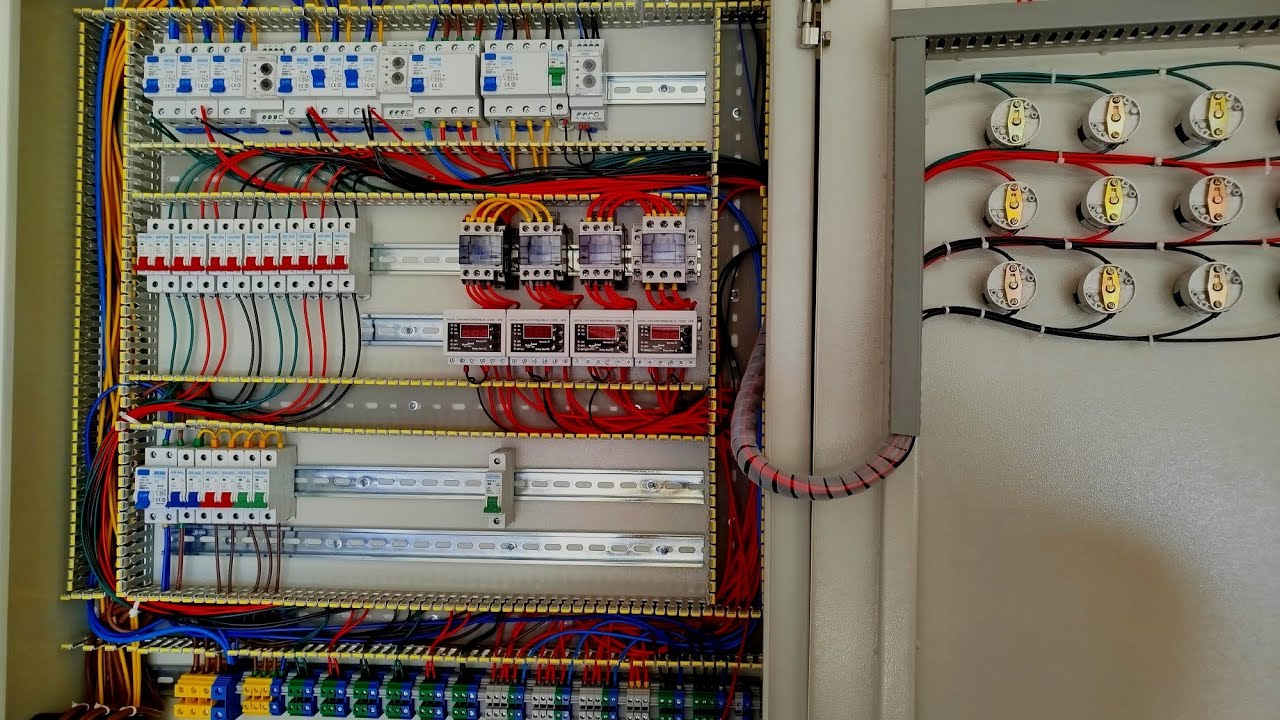 Industrial electrical panel wiring training(The most complete video with wiring diagram)