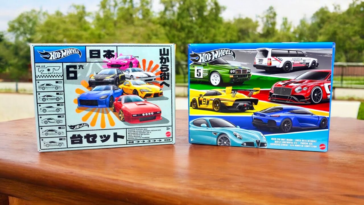 Hot Wheels Japan & Euro 6 Packs - Premium w/Metal Base?!