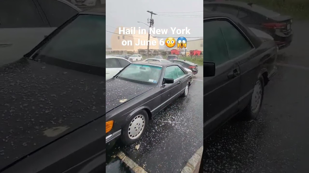 Did you catch the hail in New York on June 6? #hail #hailstorm #newshorts #nyc #NY #newyork #smoke