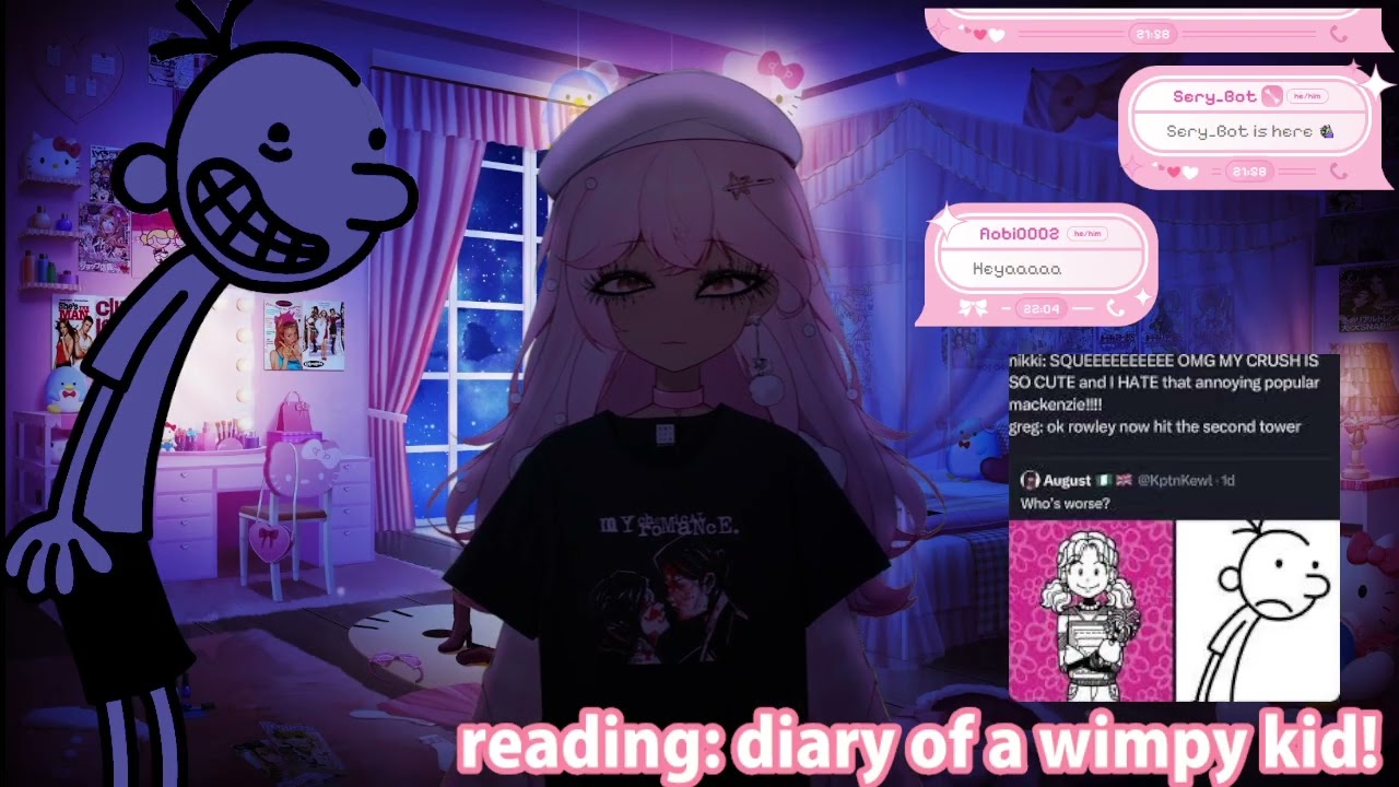 🎀【EN VTUBER ┆ book reading asmr】 reading diary of a wimpy kid: book one!