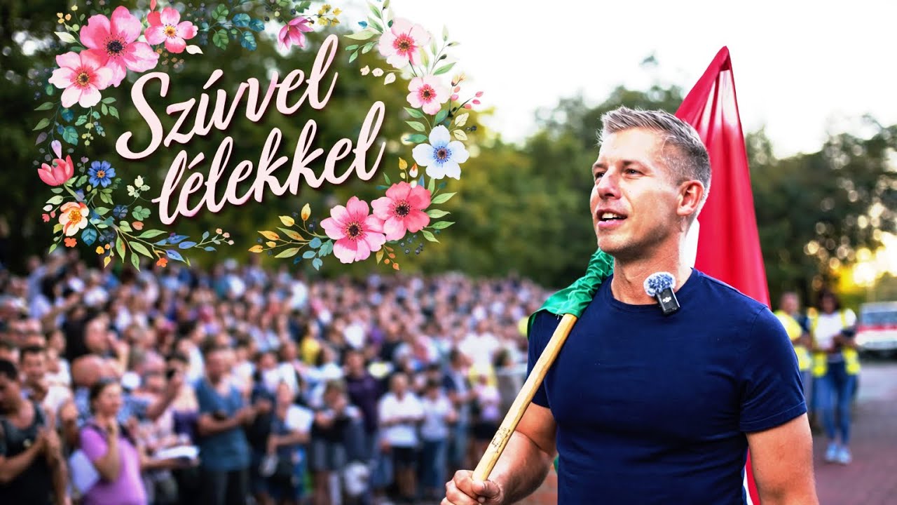 Szívvel lélekkel! Abogy Magyar Péter teszi.  #magyarpeter #tiszapárt #zenék