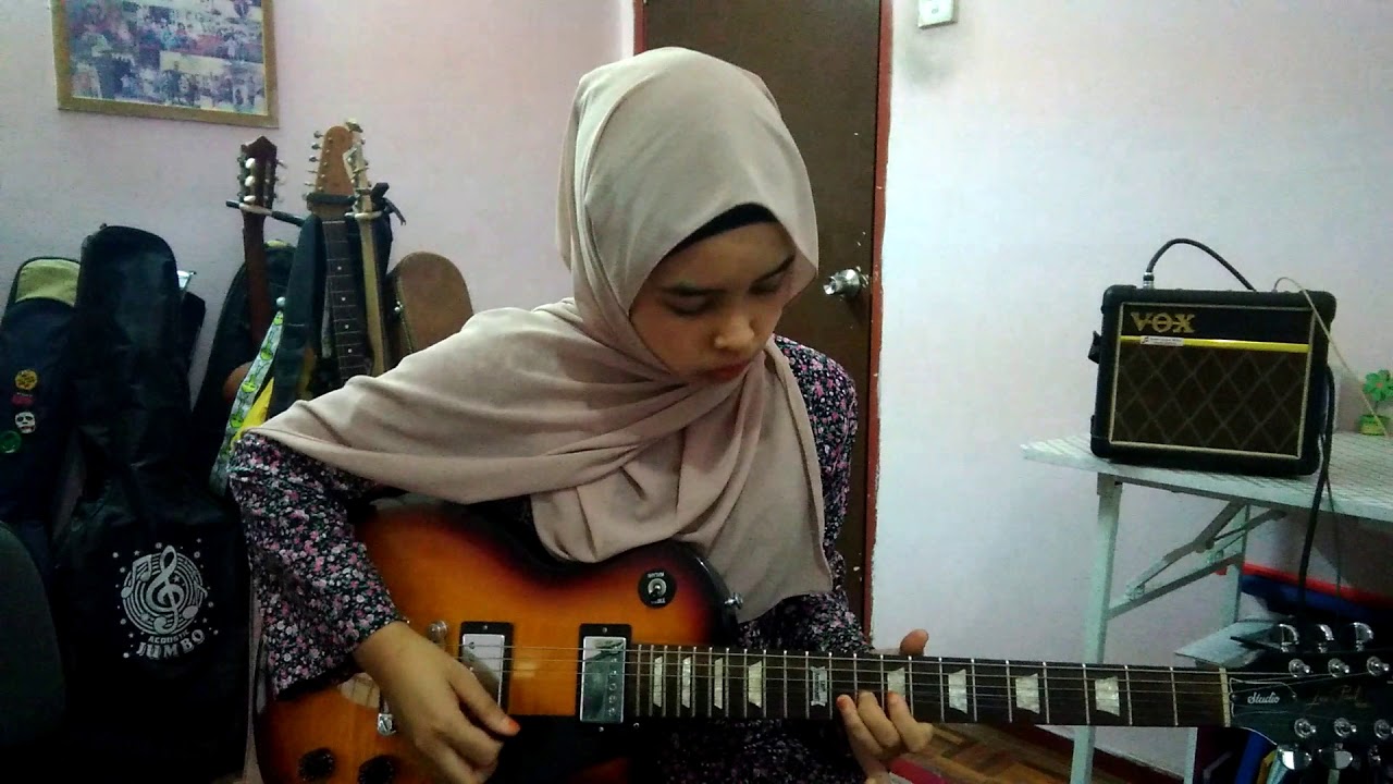 She's Gone Intro & Solo Guitar - Nureen Qistina