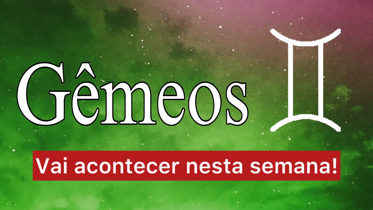 GÊMEOS ♊️ 🚀 - SE PREPARE! VEM PRA VOCÊ NESTA SEMANA!