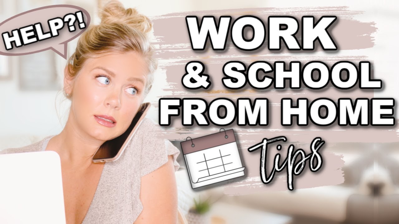 WORK FROM HOME! 8 Tips for Working (OR SCHOOL) From Home + how to STAY PRODUCTIVE
