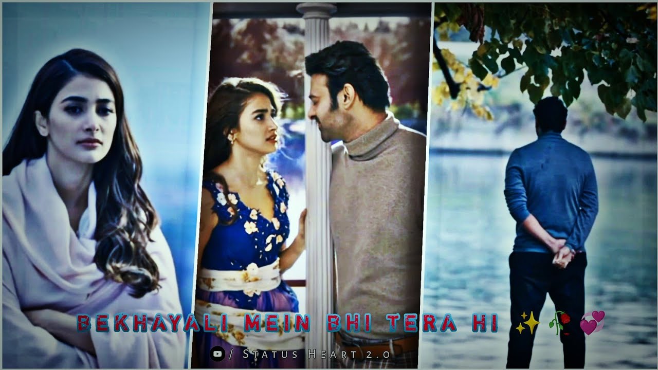 Pooja Hegde & Prabhash Sad love status | New Lo-Fi Efx effect WhatsApp Status |#sadlove #brokenheart