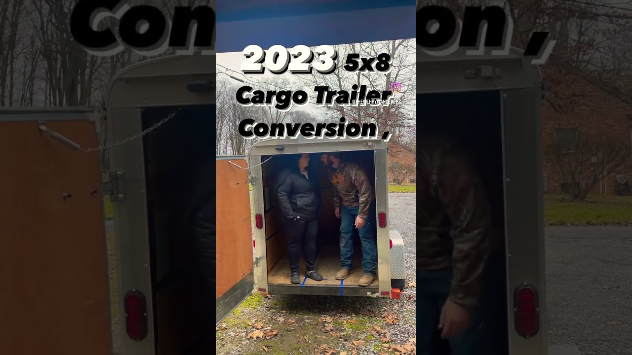 5x8 trailer conversion #shorts #camperconversion #diy