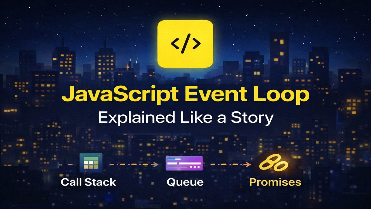 JavaScript Event Loop Explained Like a Story (Call Stack, Queue & Promises)