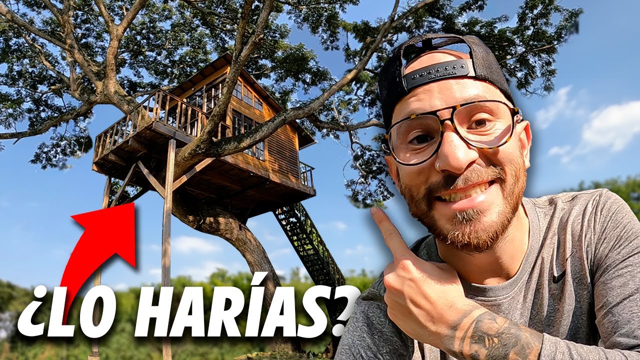 👉 DORMÍ en UNA CASA DEL ÁRBOL 😱 ¿Vale la pena?