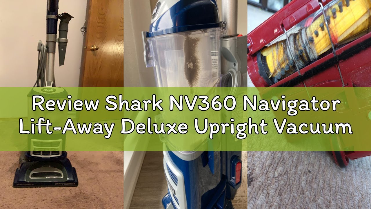 Review Shark NV360 Navigator Lift-Away Deluxe Upright Vacuum with Large Dust Cup Capacity, HEPA Filt