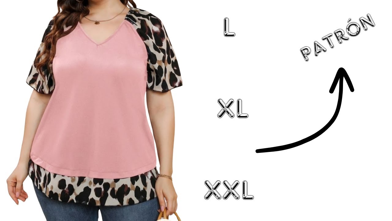 Blusa Manga Raglán Bonita y Cómoda, Crea Diseños Fácilmente con las Técnicas de Patronaje