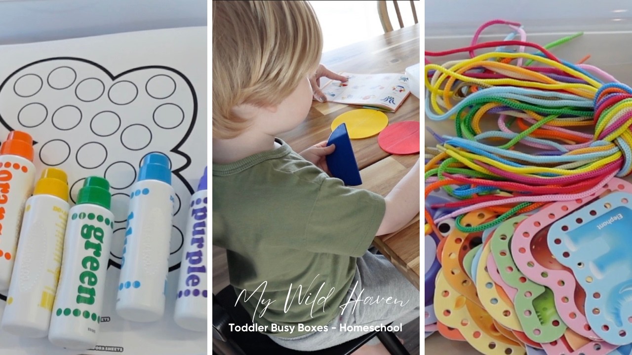 Toddler Busy Boxes - Homeschool