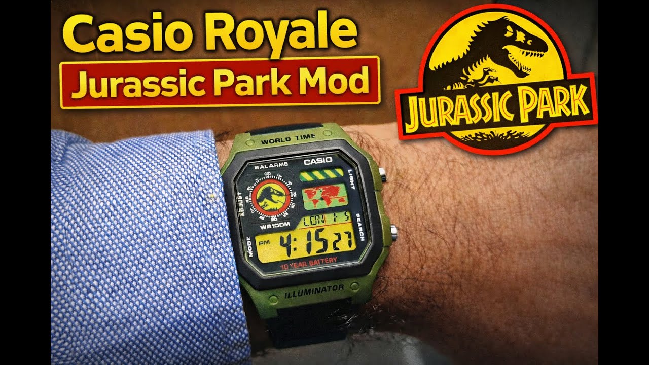 Jurassic Park Mod - Casio Royale AE1200WHD