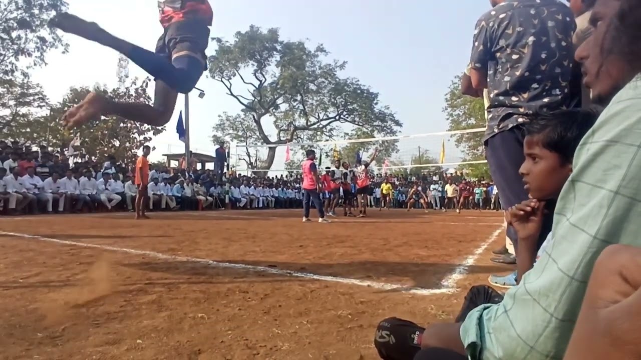 #MLA surendhar anna volleyball tournament at tadwai❤ final match Tadwai vs Nandiwada #tadwaivolley