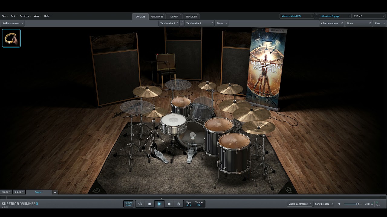 Killswitch Engage - My Curse only drums midi backing track