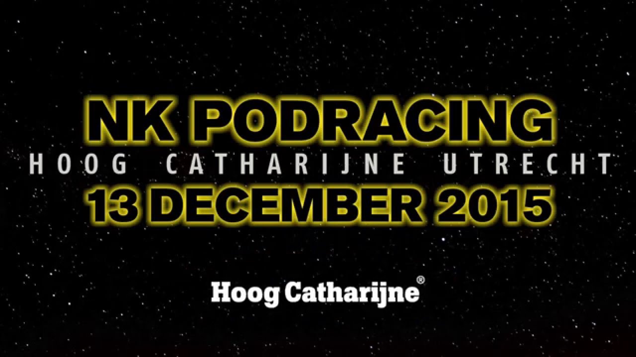 Eerste NK Podracing in Hoog Catharijne Utrecht