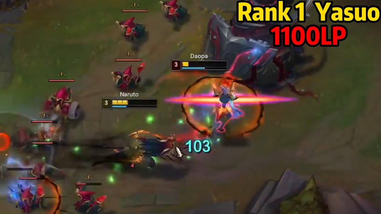 Rank 1 Yasuo: This 1100LP Yasuo is DESTROYING KR Challenger!