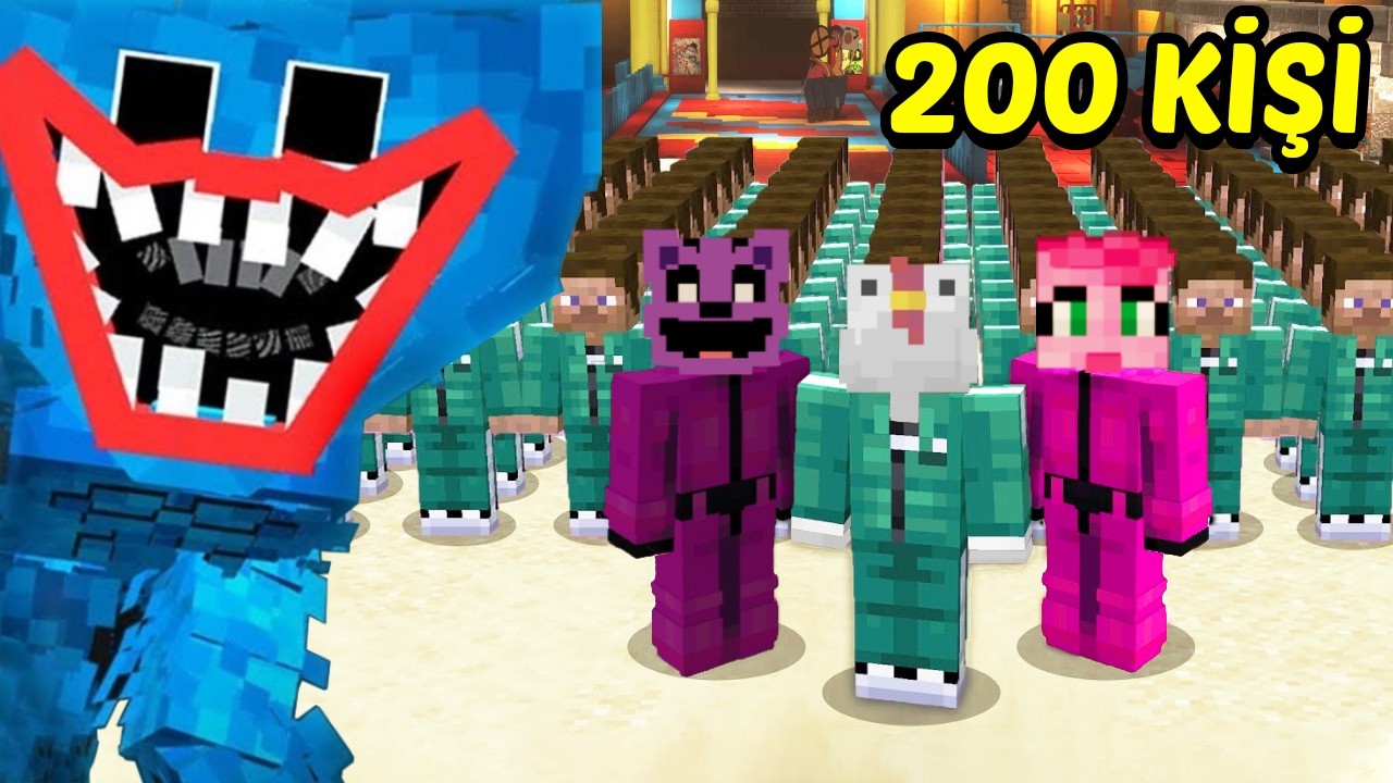 Minecraft POPPY PLAYTİME Sona Kalan KAZANIR!