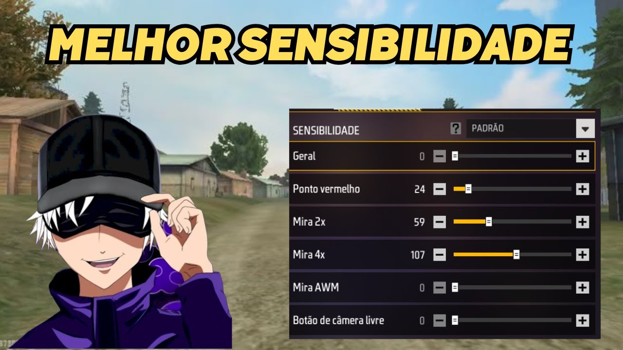 A Melhor Sensibilidade Para Jogar Free Fire e Dar Só Capa 🔥🎯