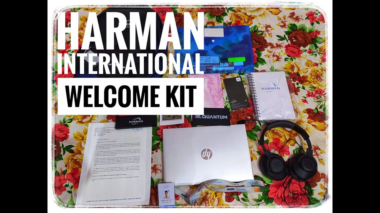 HARMAN INTERNATIONAL WELCOME KIT 😍😍 || HARMAN - A SAMSUNG COMPANY ❤🧡💛|| PRODUCT BASED COMPANY