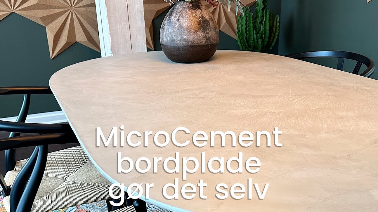 MicroCement bordplade gør det selv | Upcycling af møbler