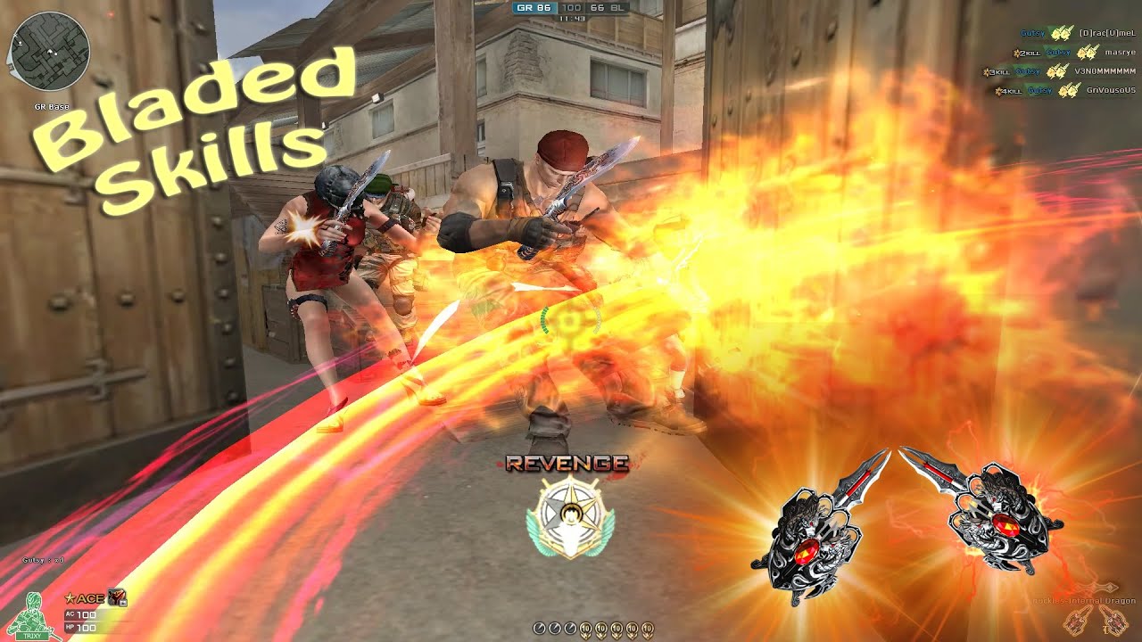 Crossfire | Bladed Knuckles-Infernal Dragon - Skills & Brilliance