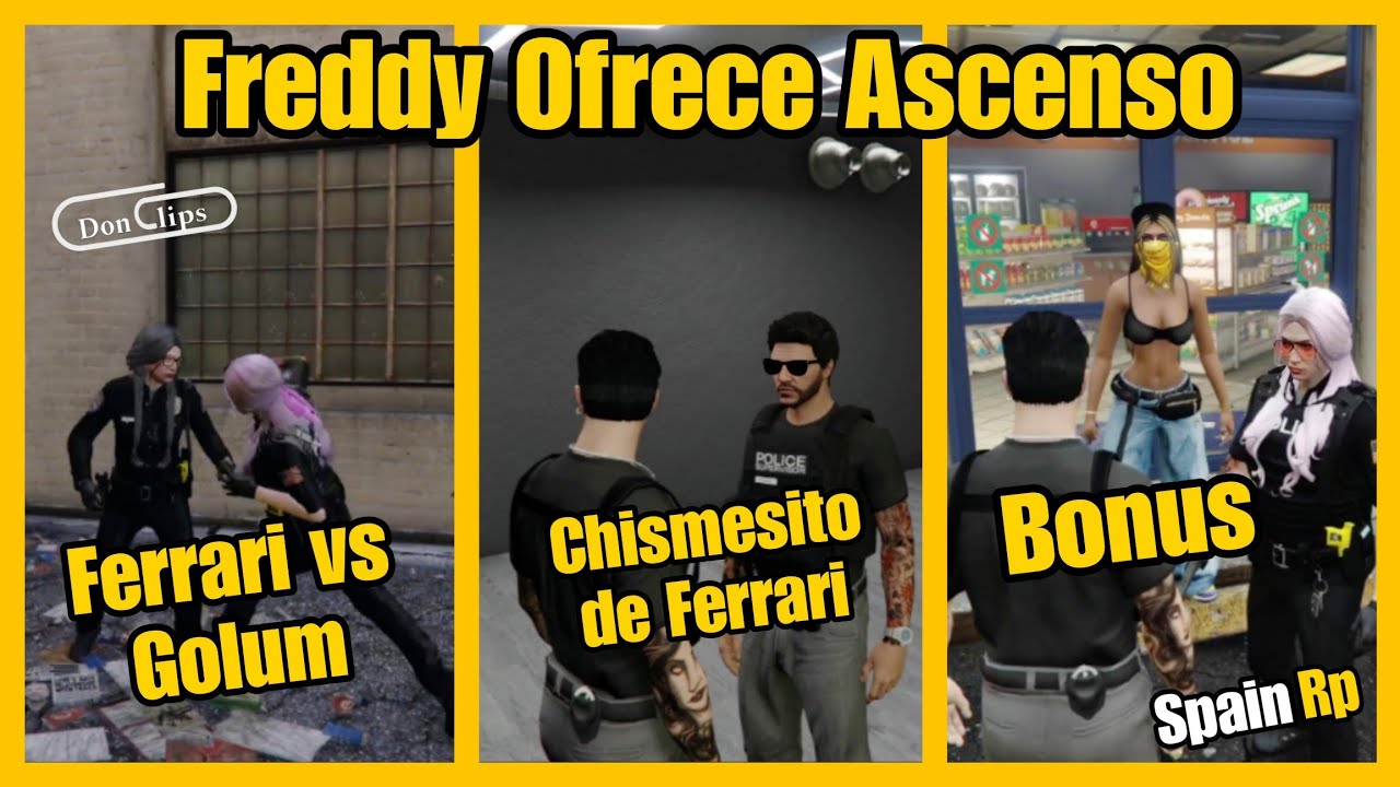 FREDDY OFRECE ASCENSO, FERRARI VS GOLUM, FREDDY Y LEWIS CHISMESITO TEST DE  Ferrari, Bonus, SpainRp