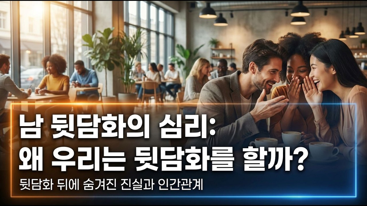 뒷담화의 심리: 왜 우리는 이런 행동을 반복할까?